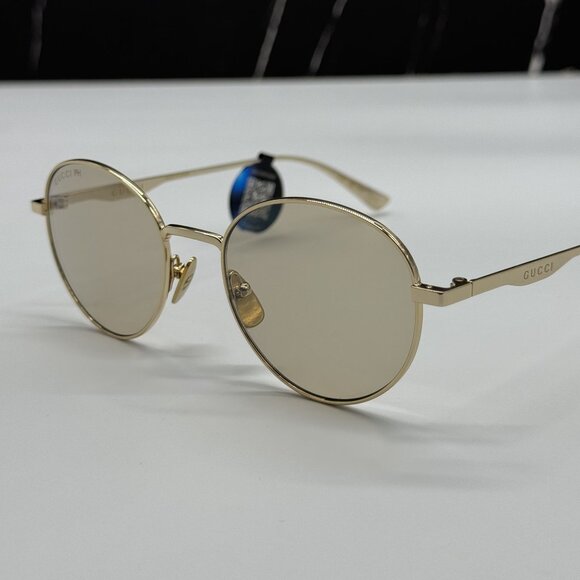NEW GUCCI GG0337S 001 GOLD SUNGLASSES UNISEX PHOTOCHROMIC main image 6